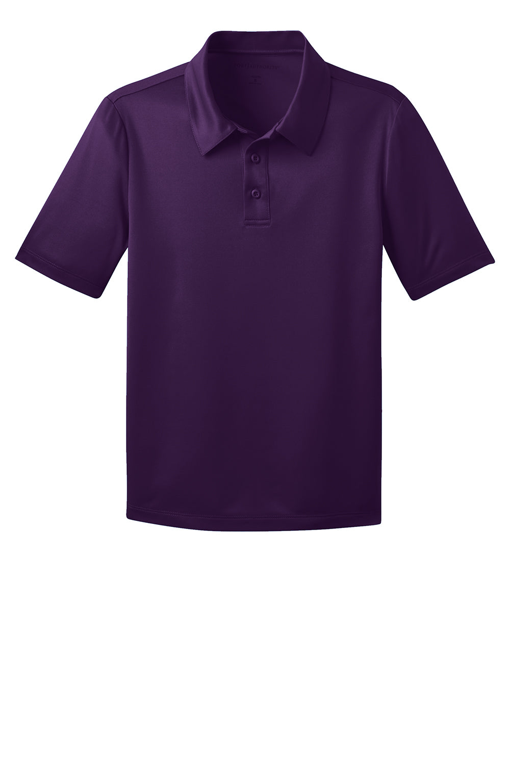 Port Authority Y540 Youth Silk Touch Performance Moisture Wicking Short Sleeve Polo Shirt Bright Purple Flat Front