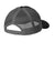 Port Authority YC112 Snapback Trucker Hat Black/Steel Grey Flat Back