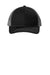 Port Authority YC112 Snapback Trucker Hat Black/Steel Grey Flat Front