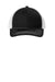 Port Authority YC112 Snapback Trucker Hat Black/White Flat Front