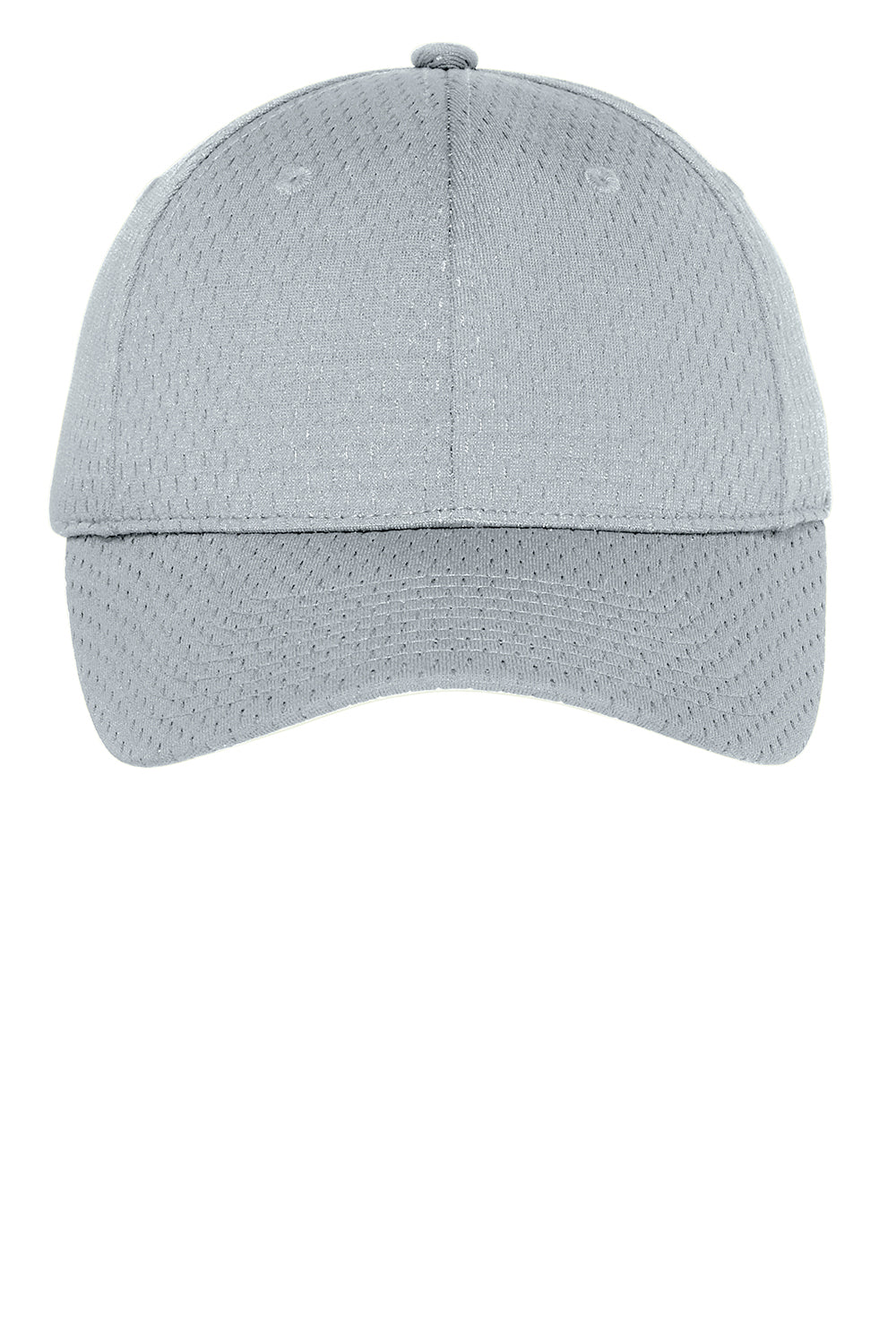 Port Authority YC833 Pro Mesh Adjustable Hat Silver Grey Flat Front