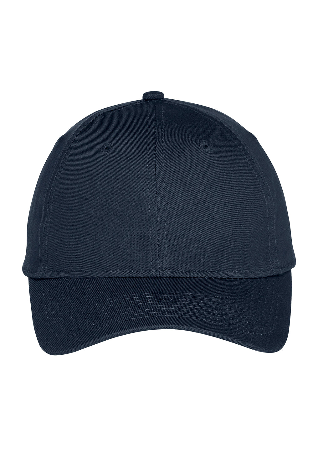 Port & Company YC914 Youth Twill Adjustable Hat Navy Blue Flat Front