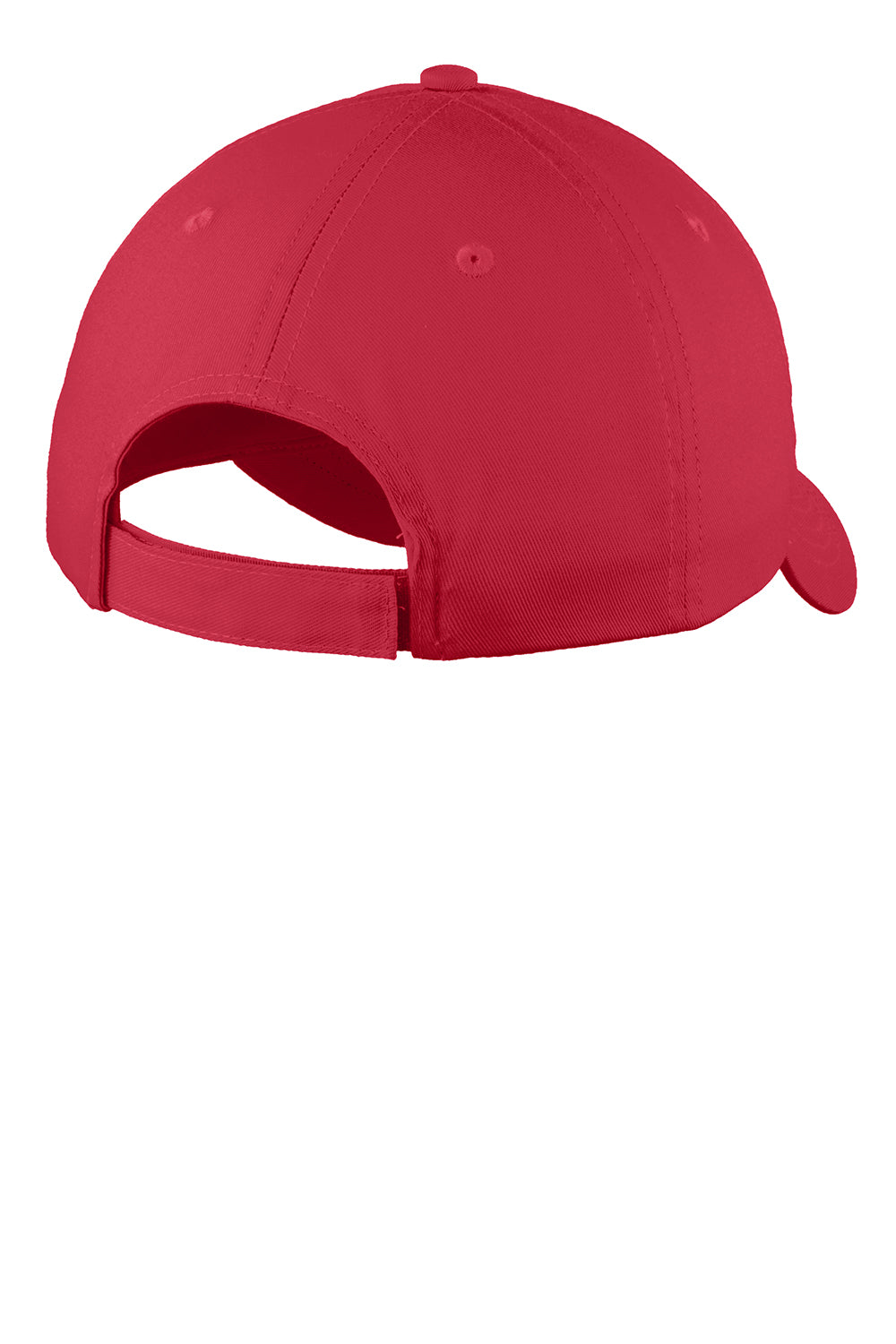 Port & Company YC914 Youth Twill Adjustable Hat Red Flat Back