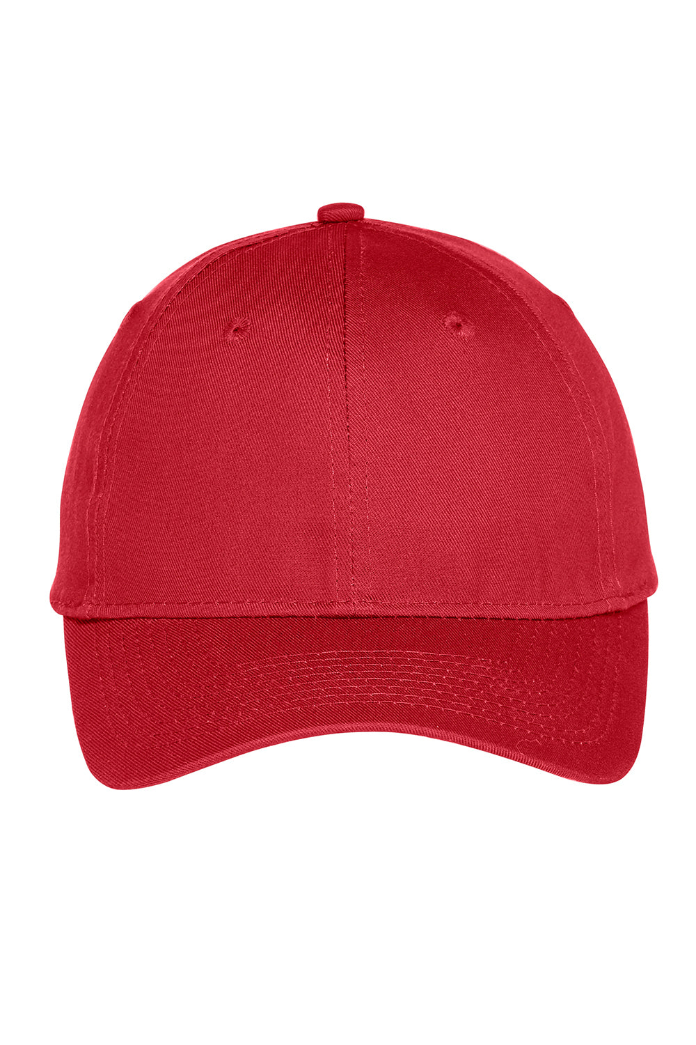 Port & Company YC914 Youth Twill Adjustable Hat Red Flat Front