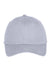 Port & Company YC914 Youth Twill Adjustable Hat Silver Grey Flat Front