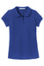 Port Authority YG503 Youth Silk Touch Wrinkle Resistant Short Sleeve Polo Shirt Royal Blue Flat Front