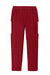 Sport-Tek YPST800 Youth Travel Pants w/ Pockets Deep Red/White Flat Back