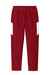 Sport-Tek YPST800 Youth Travel Pants w/ Pockets Deep Red/White Flat Front