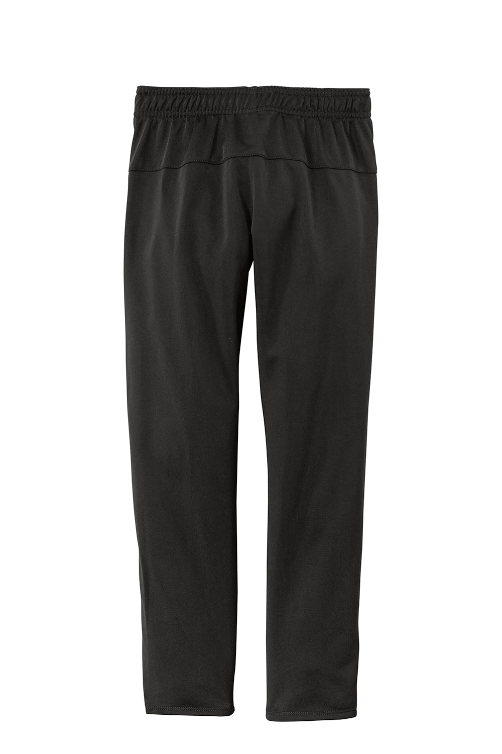 Sport-Tek YPST95 Youth Tricot Track Pants w/ Pockets Black Flat Back