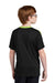 Sport-Tek YST100 Youth Competitor United Short Sleeve Crewneck T-Shirt Black/Lime Shock Green Model Back