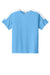 Sport-Tek YST100 Youth Competitor United Short Sleeve Crewneck T-Shirt Carolina Blue/White Flat Front