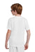 Sport-Tek YST100 Youth Competitor United Short Sleeve Crewneck T-Shirt White Model Back