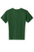 Sport-Tek YST101 Youth Competitor United Short Sleeve V-Neck T-Shirt Forest Green/White Flat Back