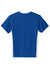 Sport-Tek YST101 Youth Competitor United Short Sleeve V-Neck T-Shirt True Royal Blue/White Flat Back