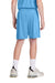 Sport-Tek YST103 Youth Competitor United Athletic Shorts Carolina Blue/White Model Back