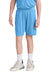 Sport-Tek YST103 Youth Competitor United Athletic Shorts Carolina Blue/White Model Front