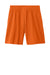 Sport-Tek YST103 Youth Competitor United Athletic Shorts Deep Orange/White Flat Back