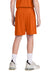 Sport-Tek YST103 Youth Competitor United Athletic Shorts Deep Orange/White Model Back