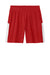 Sport-Tek YST103 Youth Competitor United Athletic Shorts Deep Red/White Flat Front