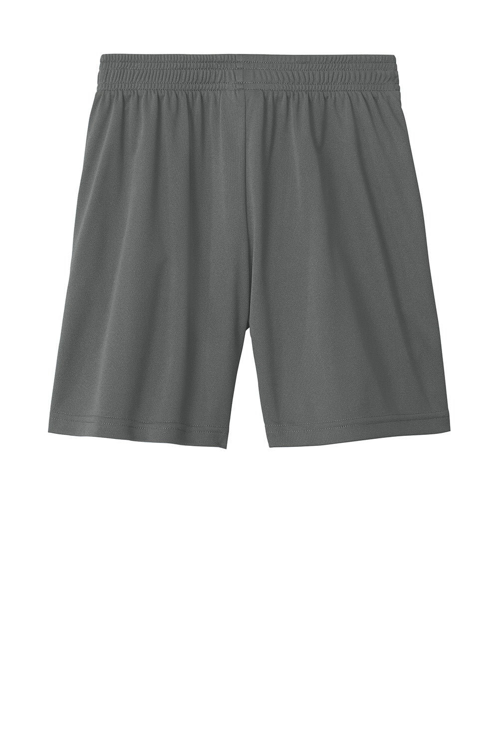 Sport-Tek YST103 Youth Competitor United Athletic Shorts Iron Grey/White Flat Back