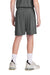 Sport-Tek YST103 Youth Competitor United Athletic Shorts Iron Grey/White Model Back