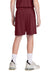 Sport-Tek YST103 Youth Competitor United Athletic Shorts Maroon/White Model Back