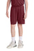 Sport-Tek YST103 Youth Competitor United Athletic Shorts Maroon/White Model Front