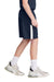 Sport-Tek YST103 Youth Competitor United Athletic Shorts True Navy Blue/White Model Side