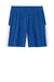 Sport-Tek YST103 Youth Competitor United Athletic Shorts True Royal Blue/White Flat Front