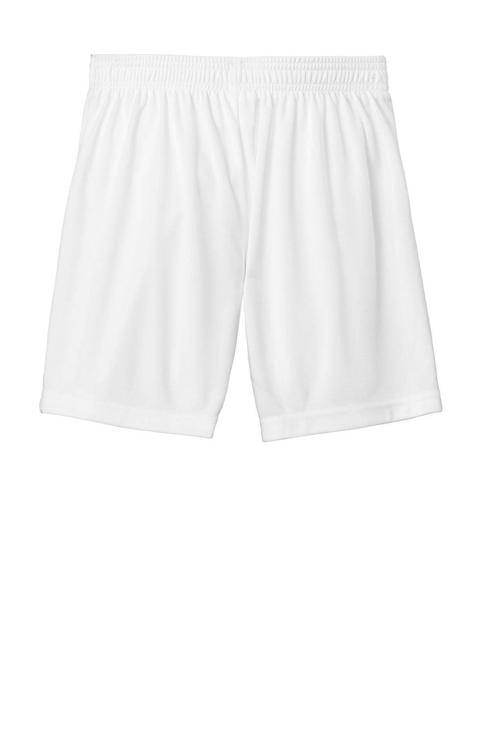 Sport-Tek YST103 Youth Competitor United Athletic Shorts White/Black Flat Back