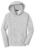 Sport-Tek YST225 Youth Electric Heather Moisture Wicking Fleece Hooded Sweatshirt Hoodie Silver Grey Electric Flat Front