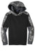 Sport-Tek YST231 Youth Sport-Wick Mineral Freeze Moisture Wicking Fleece Hooded Sweatshirt Hoodie Black Flat Front