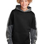 Sport-Tek Youth Sport-Wick Mineral Freeze Moisture Wicking Fleece Hooded Sweatshirt Hoodie - Black