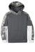 Sport-Tek YST231 Youth Sport-Wick Mineral Freeze Moisture Wicking Fleece Hooded Sweatshirt Hoodie Dark Smoke Grey Flat Front