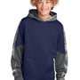 Sport-Tek Youth Sport-Wick Mineral Freeze Moisture Wicking Fleece Hooded Sweatshirt Hoodie - True Navy Blue