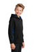 Sport-Tek YST239 Youth Sport-Wick CamoHex Moisture Wicking Fleece Hooded Sweatshirt Hoodie Black/True Royal Blue Model 3q