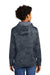 Sport-Tek YST240 Youth Sport-Wick CamoHex Moisture Wicking Fleece Hooded Sweatshirt Hoodie Dark Smoke Grey Model Back