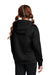 Sport-Tek YST244 Youth Sport-Wick Moisture Wicking Fleece Hooded Sweatshirt Hoodie Black Model Back