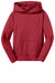 Sport-Tek YST244 Youth Sport-Wick Moisture Wicking Fleece Hooded Sweatshirt Hoodie Deep Red Flat Front