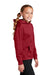 Sport-Tek YST244 Youth Sport-Wick Moisture Wicking Fleece Hooded Sweatshirt Hoodie Deep Red Model Side