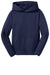 Sport-Tek YST244 Youth Sport-Wick Moisture Wicking Fleece Hooded Sweatshirt Hoodie Navy Blue Flat Front