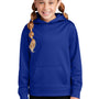 Sport-Tek Youth Sport-Wick Moisture Wicking Fleece Hooded Sweatshirt Hoodie - True Royal Blue