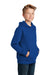 Sport-Tek YST254 Youth Shrink Resistant Fleece Hooded Sweatshirt Hoodie True Royal Blue Model 3q