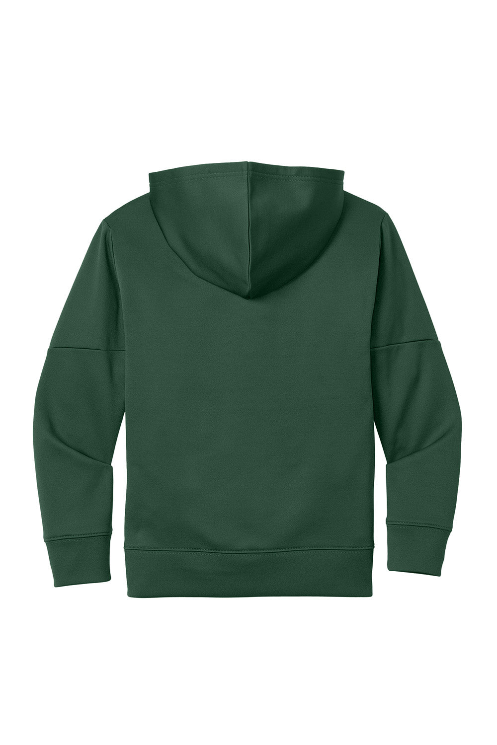 Sport-Tek YST255 Youth Sport-Wick United Fleece Hooded Sweatshirt Hoodie Forest Green/White Flat Back