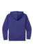 Sport-Tek YST255 Youth Sport-Wick United Fleece Hooded Sweatshirt Hoodie Purple/White Flat Back