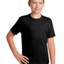 Sport-Tek Youth RacerMesh Moisture Wicking Short Sleeve Crewneck T-Shirt - Black