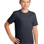 Sport-Tek Youth RacerMesh Moisture Wicking Short Sleeve Crewneck T-Shirt - Graphite Grey