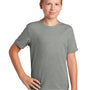 Sport-Tek Youth RacerMesh Moisture Wicking Short Sleeve Crewneck T-Shirt - Heather Grey