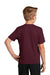 Sport-Tek YST340 Youth RacerMesh Moisture Wicking Short Sleeve Crewneck T-Shirt Maroon Model Back