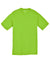 Sport-Tek YST340 Youth RacerMesh Moisture Wicking Short Sleeve Crewneck T-Shirt Neon Green Flat Front